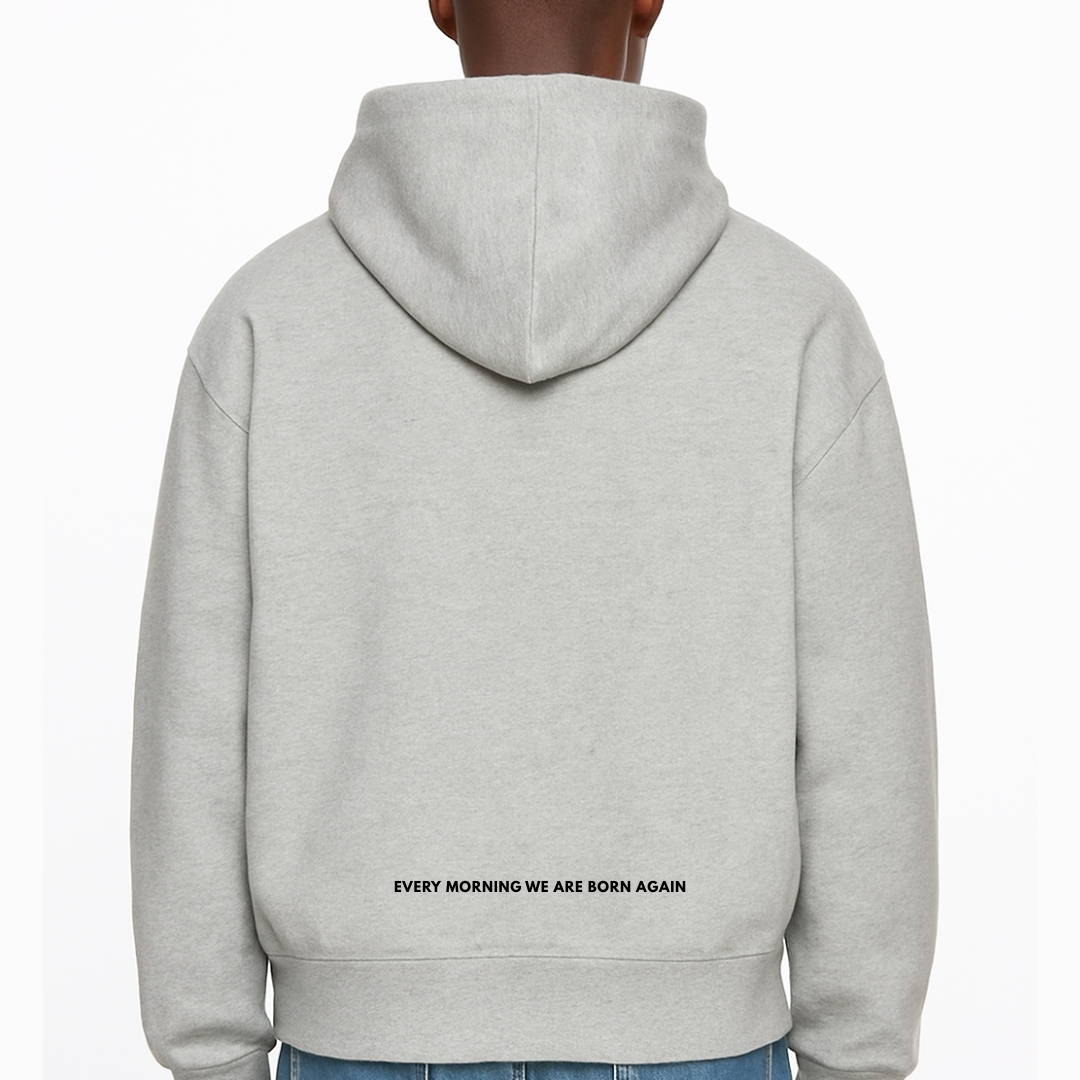 model 正面 Zen Reborn Hoodie 寬型帽T